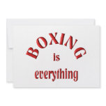 Boxing is Everything invitations