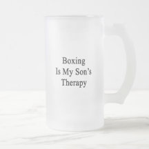 Boxing Is My Son's Therapy Coffee Mug