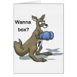 Boxing Kangaroo Card