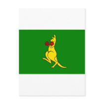 Boxing kangaroo collector item"s post card
