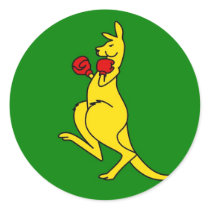 Boxing kangaroo collector item"s sticker