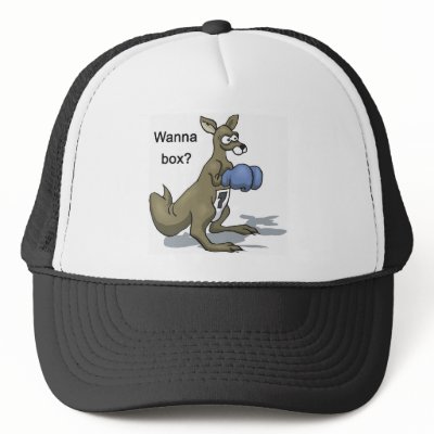 Boxing Kangaroo Hats by sportydesigns