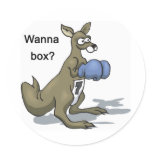 Boxing Kangaroo stickers
