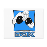 BOXING LOGO - BOX BOXER POST CARD