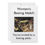 Boxing Match Invitation