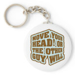 Boxing - Move your head or the other guy will Key Chain