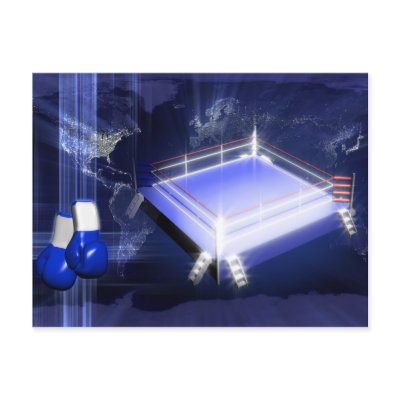boxing postcard by 3dbacks