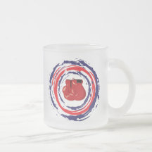 Boxing Red Blue And White Coffee Mug