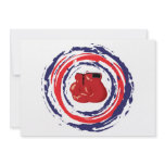 Boxing Red Blue And White Custom Invitations