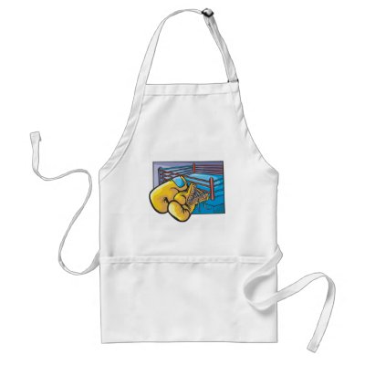 Boxing Ring and Gloves Aprons by sportydesigns