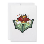 boxing ring and gloves graphic invitations