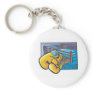 Boxing Ring and Gloves Key Chains
