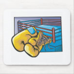 Boxing Ring and Gloves mousepads