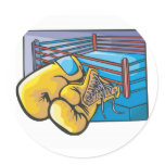 Boxing Ring and Gloves stickers