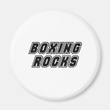 Boxing Rocks Refrigerator Magnet