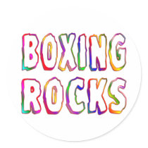 Boxing Rocks stickers