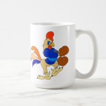 Boxing Rooster Coffee Mugs