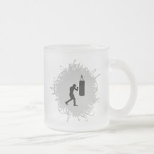 Boxing Scribble Style Coffee Mug