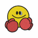 Boxing Smiley embroidered shirts