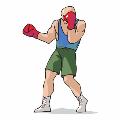 boxing stance boxer graphic photo cutouts by sports_shop