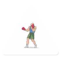 boxing stance boxer graphic sticker