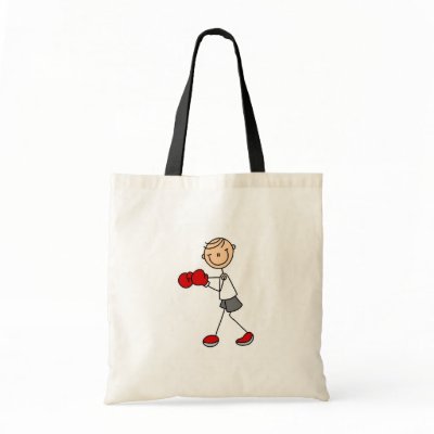 Boxing Stick Figure Bag by stick_figures