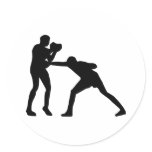 Boxing Round Sticker