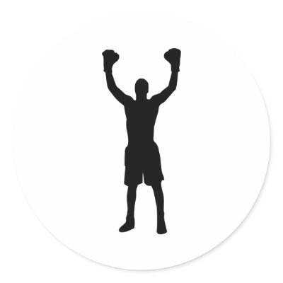 Boxing Round Stickers by Thinkdifferent
