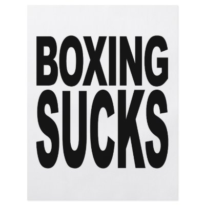 Boxing Sucks Full Colour Flyer by MyShirtSucks