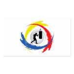 Boxing Tricolor Emblem Business Cards