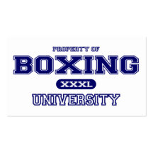 Boxing University Business Card