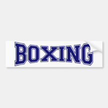 Boxing University Style Bumper Stickers