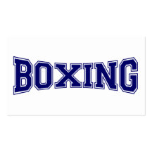 Boxing University Style Business Cards