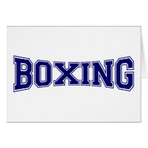 Boxing University Style Cards