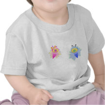 Boy and Girl Butterflies T Shirts