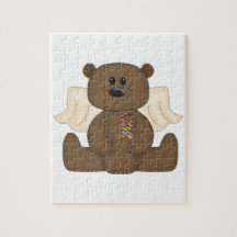 Boy Autism Awareness Bear Jigsaw Puzzle