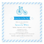 Boy Baby Shower Flat Announcement Card