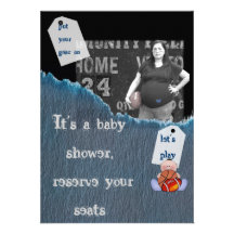 Boy-baby shower personalized invitations