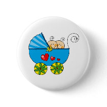 Boy baby twins pinback buttons