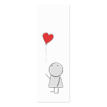 Boy & Balloon Bookmark Business Card