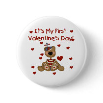 Boy Bear 1st Valentine's Day Tshirts and Gifts Pins