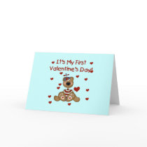 Boy Bear 1st Valentine's Day Tshirts and Gifts Card