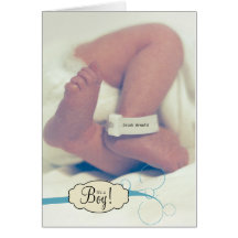 Boy Birth Announcement Card