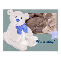 Boy Birth Announcement Postcard