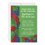Boy Birthday Party - Building Blocks invitations