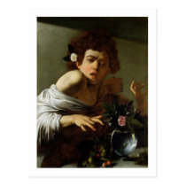 Boy Bitten by a Lizard, c.1595-1600 (oil on canvas postcards