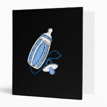 boy blue  bottle pacifier binder