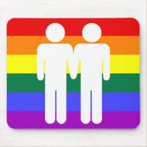 Boy + Boy Rainbow Mousepad