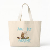 Boy Bunny My First Easter Tshirts and Gifts Canvas Bags