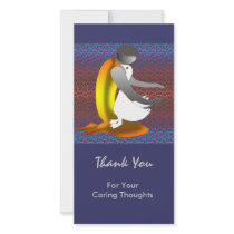 Boy Caring a Duck Photo Card
